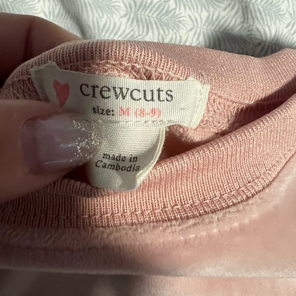 ✨ Crewcuts Girls Velour Lounge Set – Pink (Size M 8–9) ✨ - Picture 3 of 5